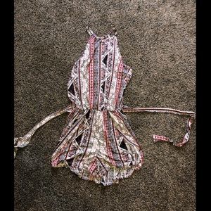 No Comment Patterned Romper